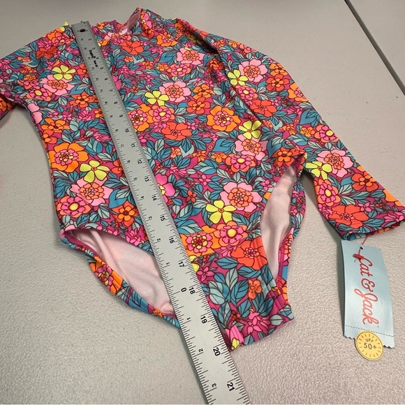 Cat & Jack | Vibrant Floral Kids Swim One Piece - Picture 4 of 5